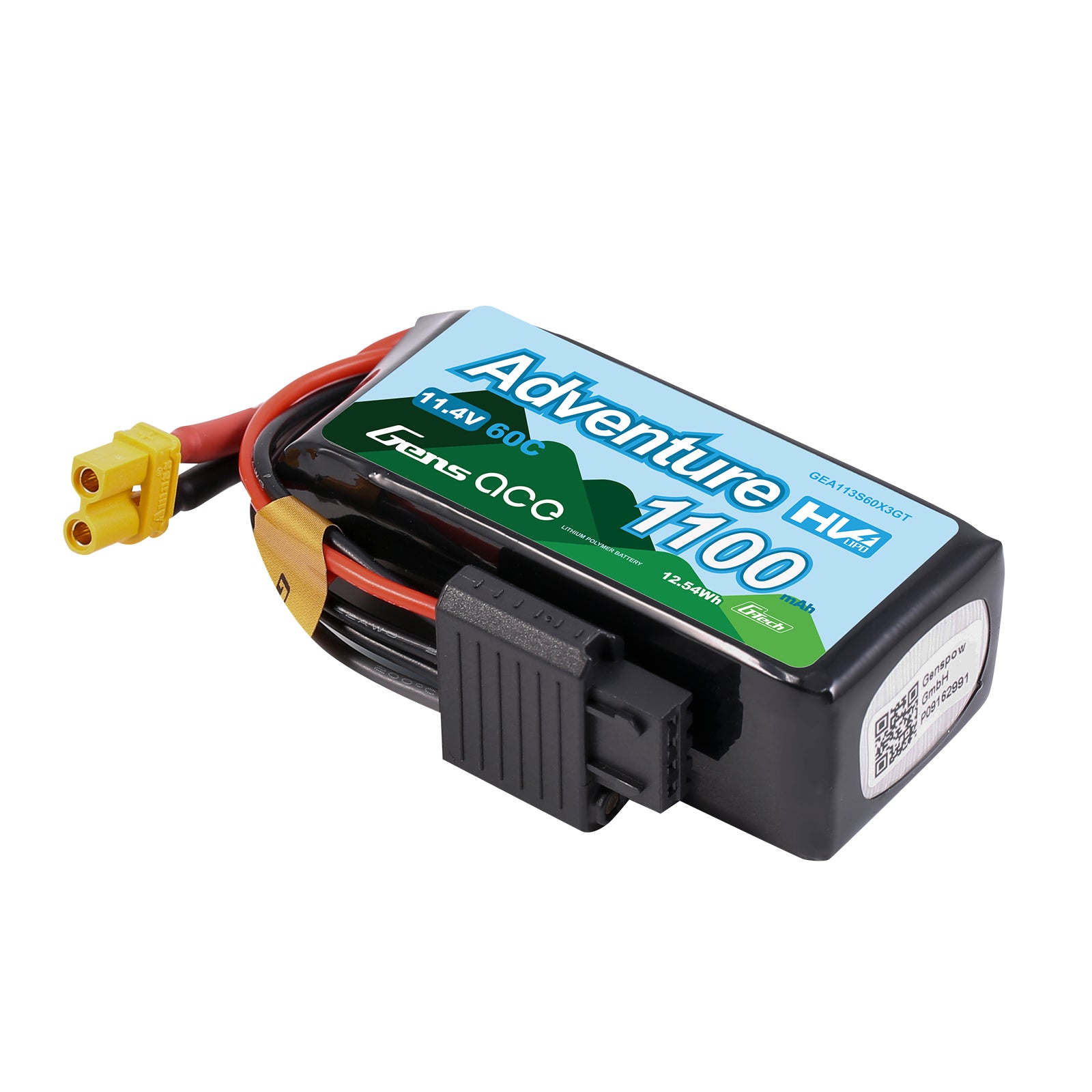 Gens Ace Adventure 1100mAh 3S 11.4V Batterie XT30 60C
