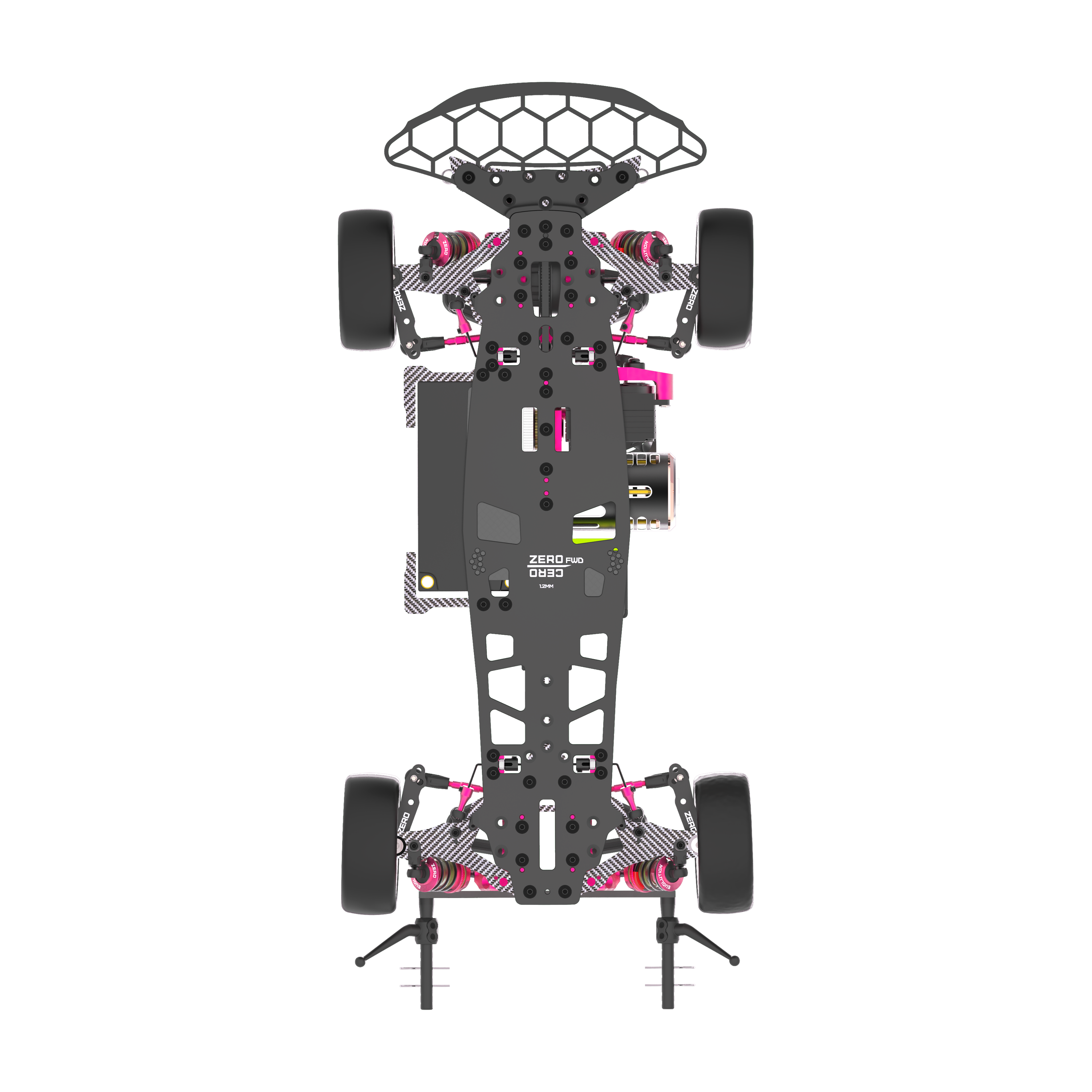 3Racing KITS KIT-ZERO CERO FWD Voiture Touring 1/10 Traction
