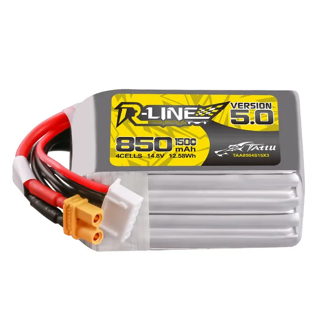 Tattu R-Line 850mAh 4S batterie FPV 14.8V 150C XT30