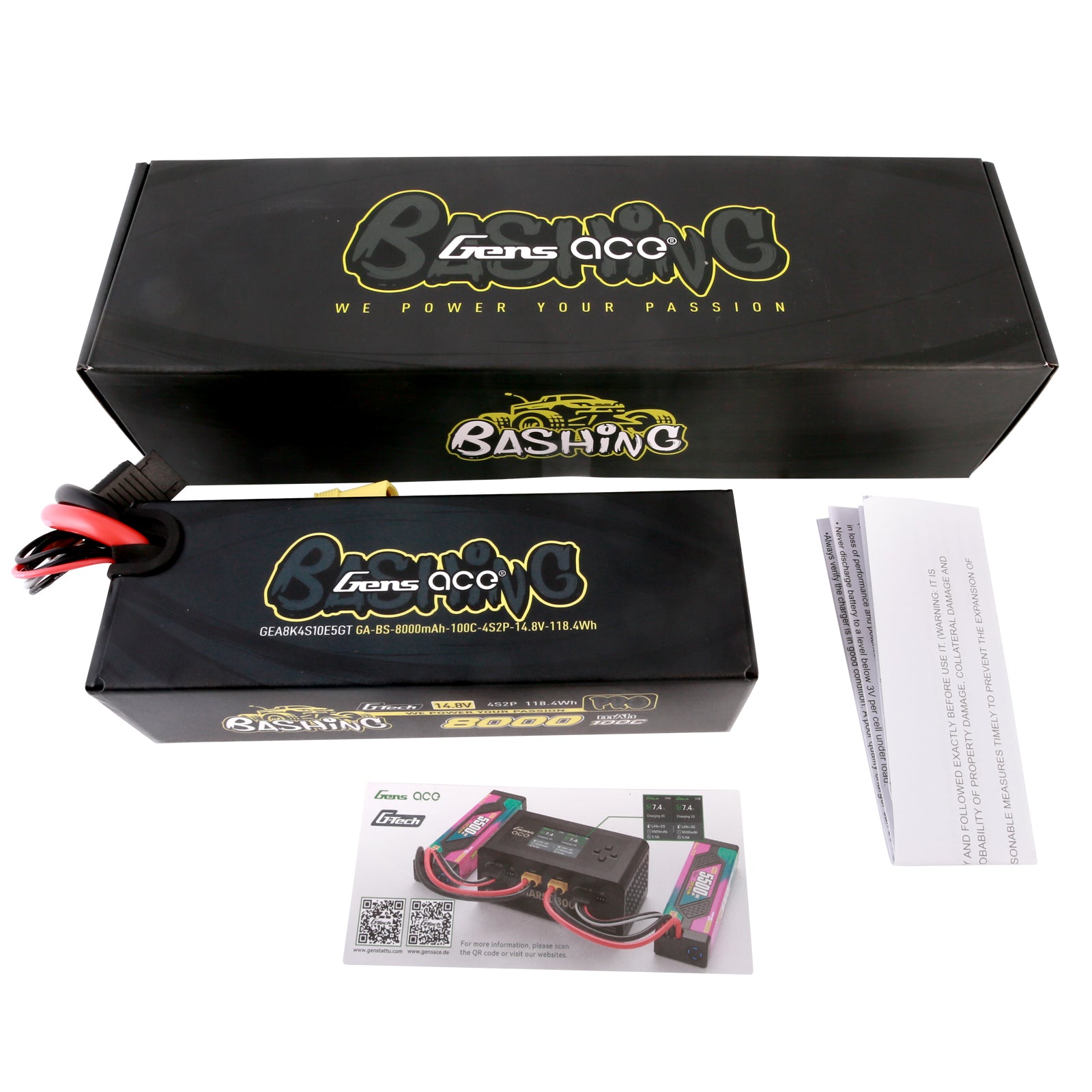 Gens Ace Bashing Pro 8000mAh 4S batterie LiPo EC5 100C
