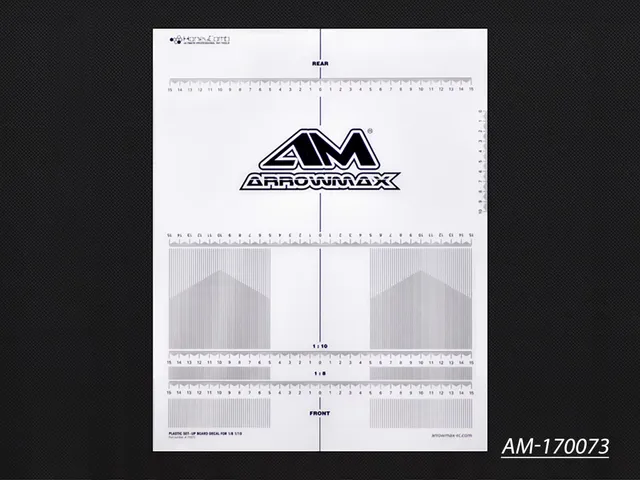 Arrowmax Decal Planche Setup 1/8 1/10 AM-170073