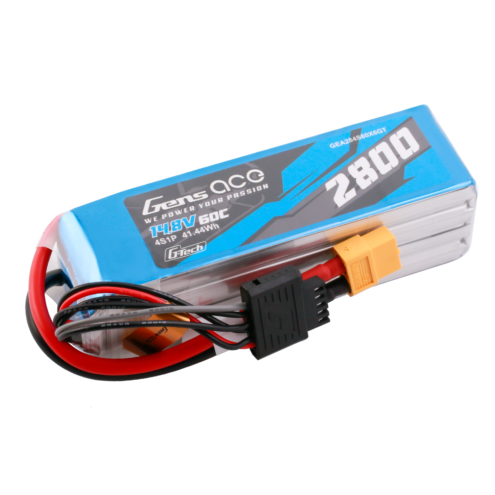 Gens Ace Classic 2800mAh 4S 60C batterie LiPo XT60