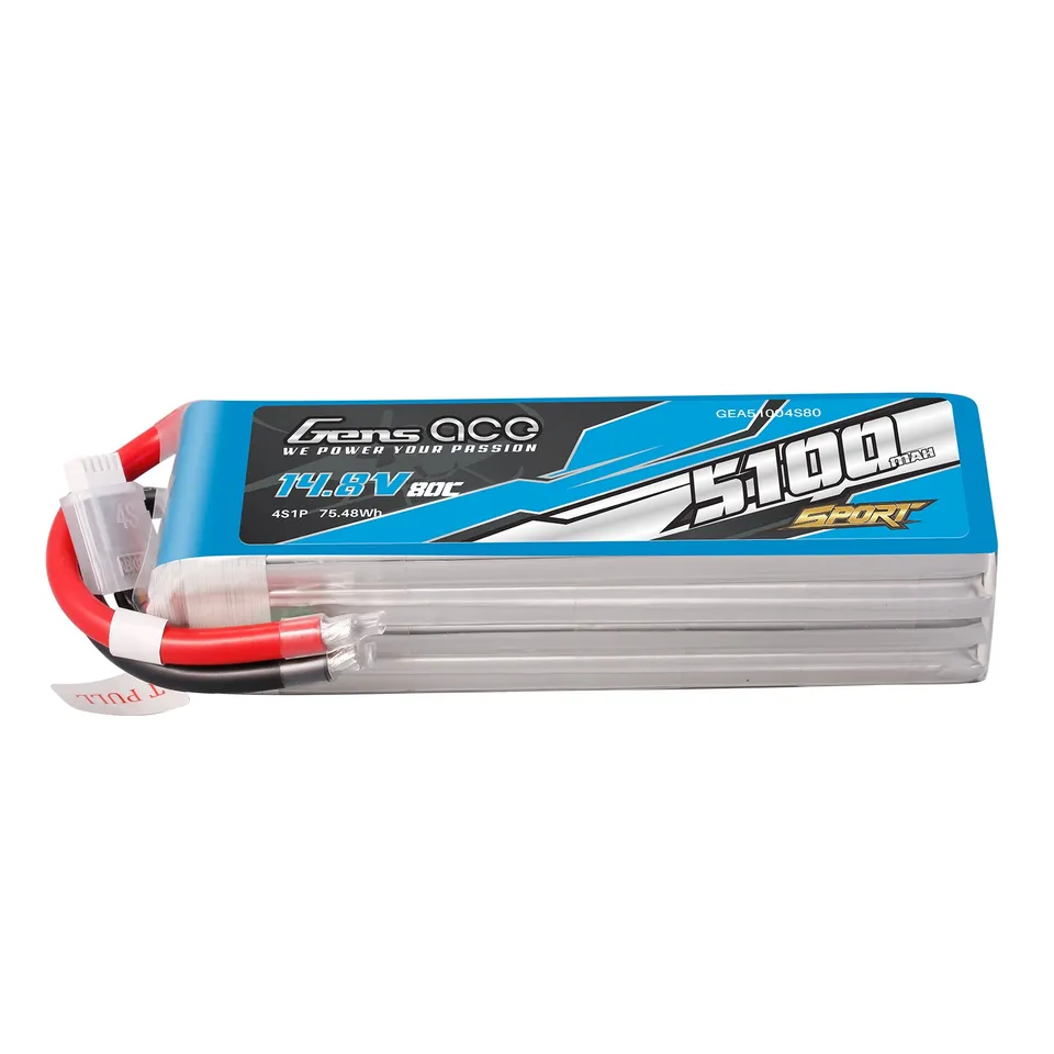 Gens Ace Sport 5100mAh 4S batterie LiPo 80C F5B
