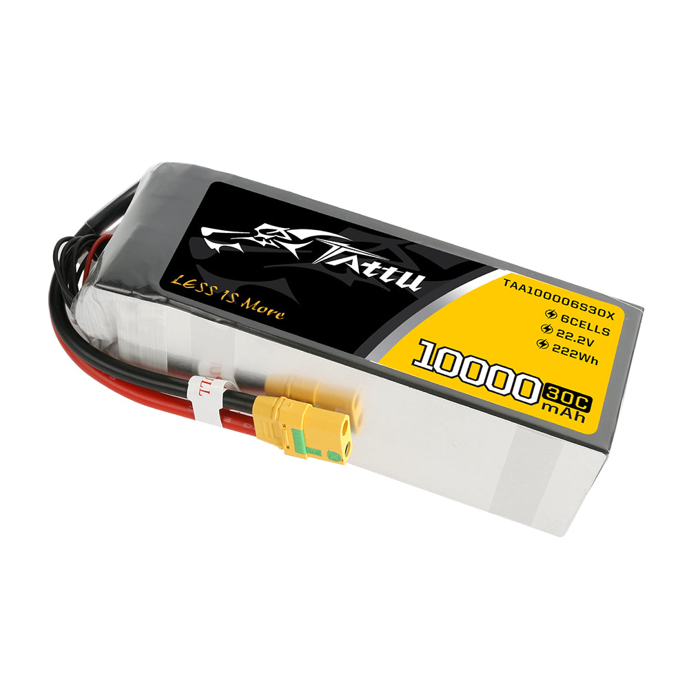 Tattu UAV Classic 10000mAh 6S batterie LiPo XT90 30C