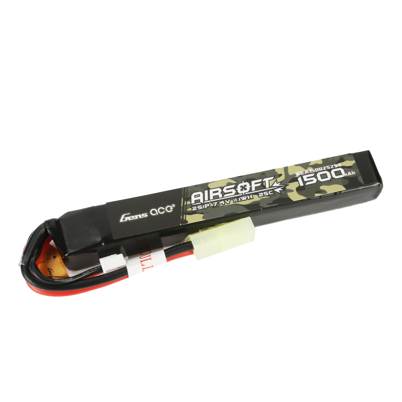 Gens Ace Airsoft 1500mAh 2S 25C batterie LiPo Tamiya