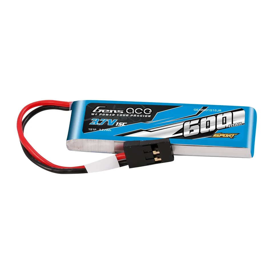 Gens Ace Sport batterie lipo 600mAh 1S JR 15C F3K
