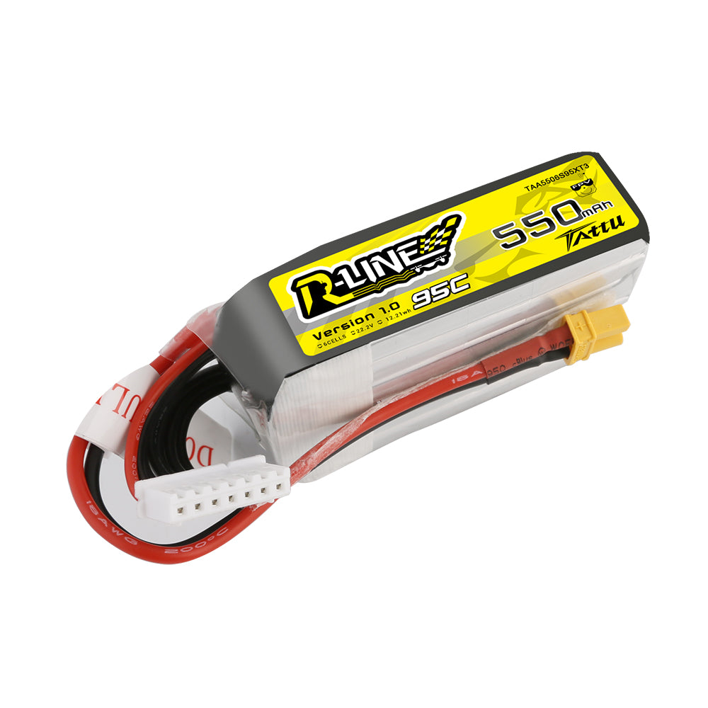 Tattu R-Line 550mAh 6S batterie FPV 95C XT30