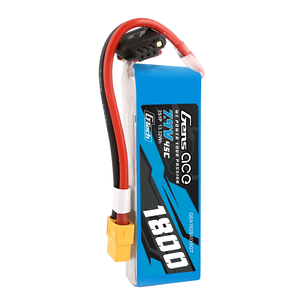 Gens ace Car Classic 1800mAh 2S 45C batterie LiPo 7.4V XT60
