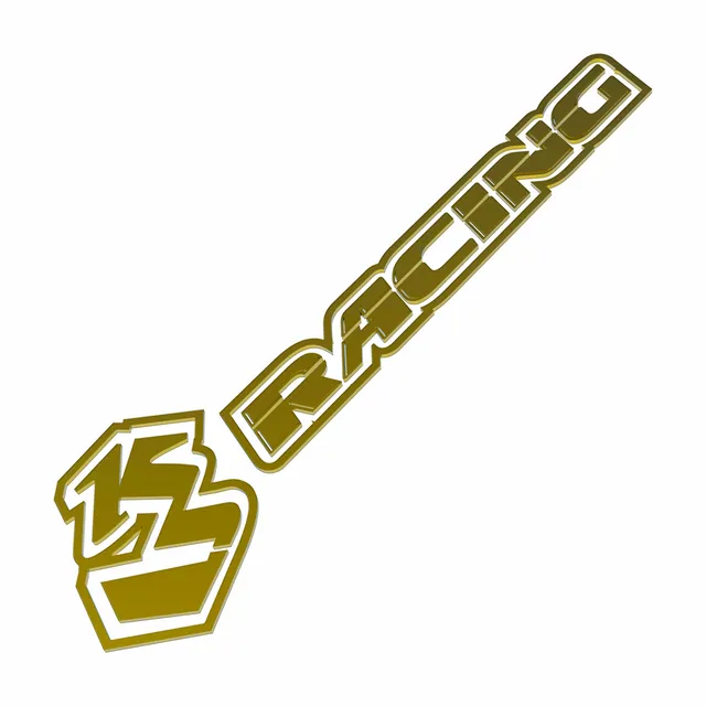 3Racing Sakura sticker 3D SAK-D607 logo 60mm doré