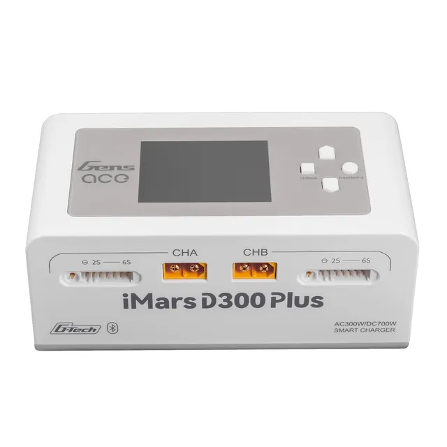 Gens Ace iMars D300 Plus chargeur 2x16A AC/DC blanc