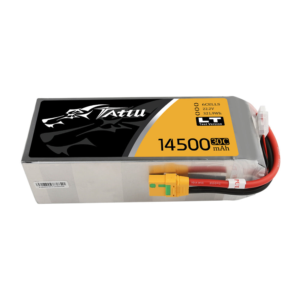 Tattu 14500mAh 6S batterie LiPo froid XT90 22.2V 30C