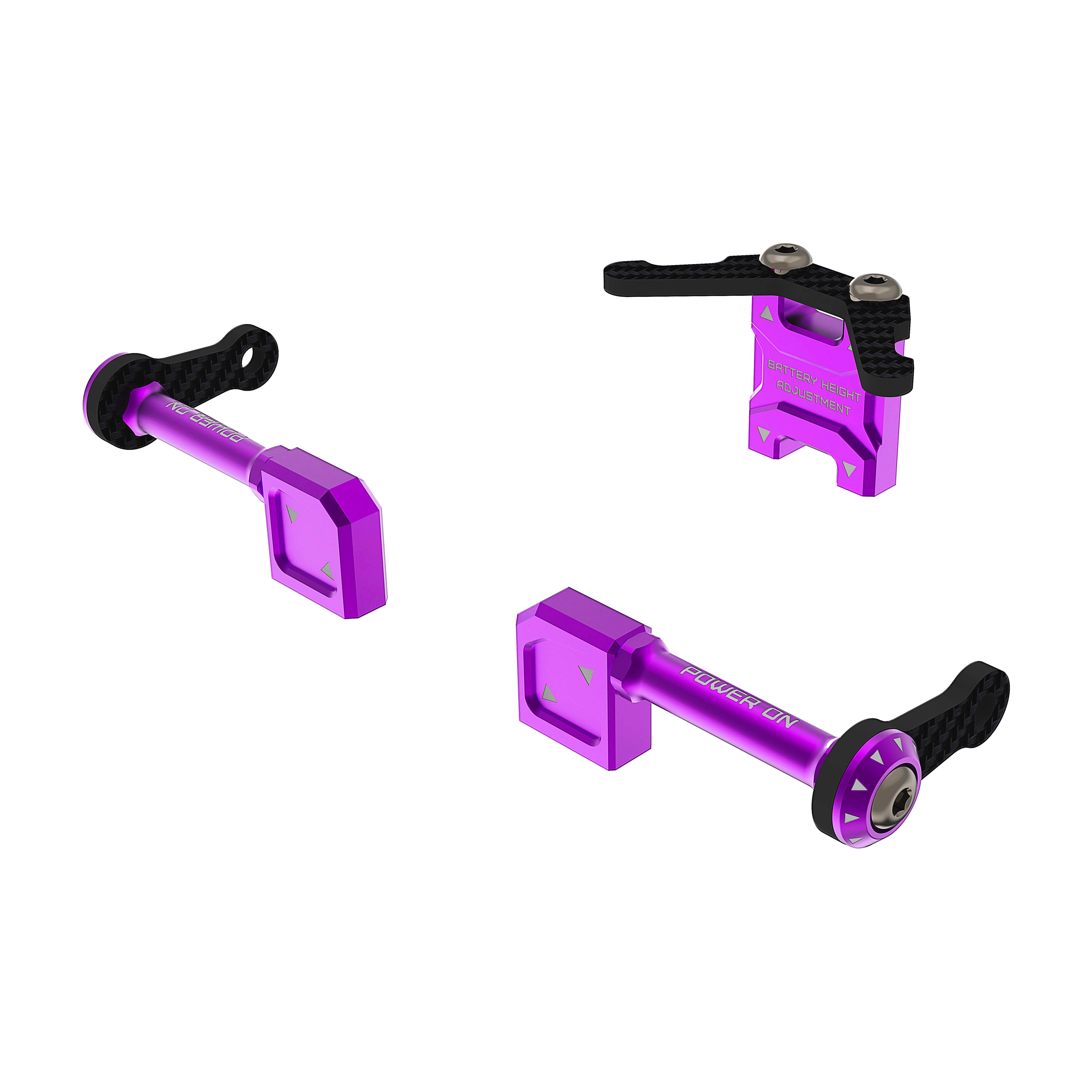 3Racing AuperD5 SAK-D6813 support batterie alu bleu