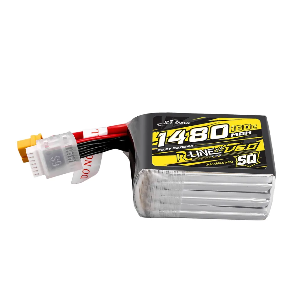 Tattu R-Line 1480mAh 6S 160C batterie LiPo XT60 SQ