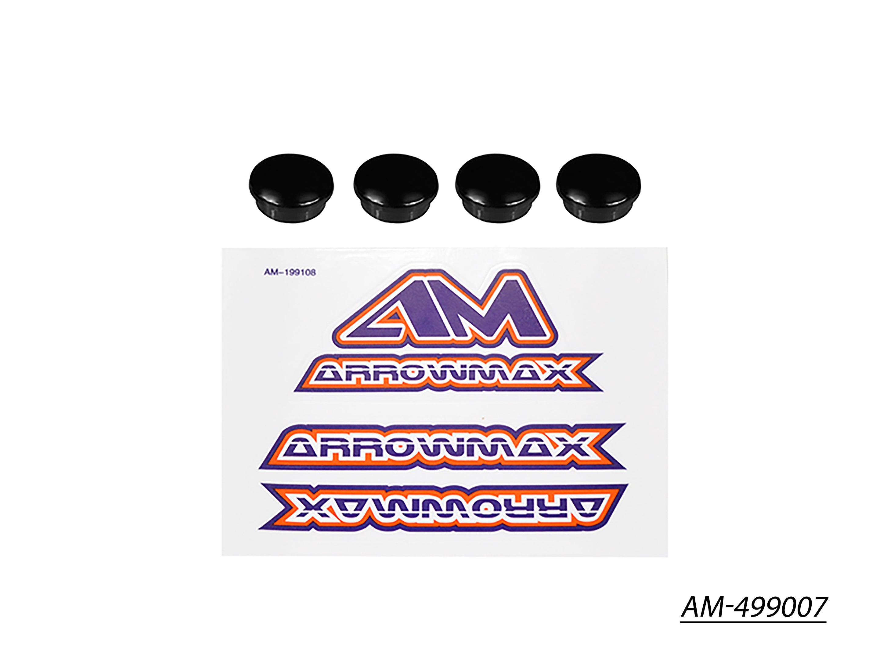 Arrowmax Honeycomb AM-499009 capuchons 14 mm noirs x4