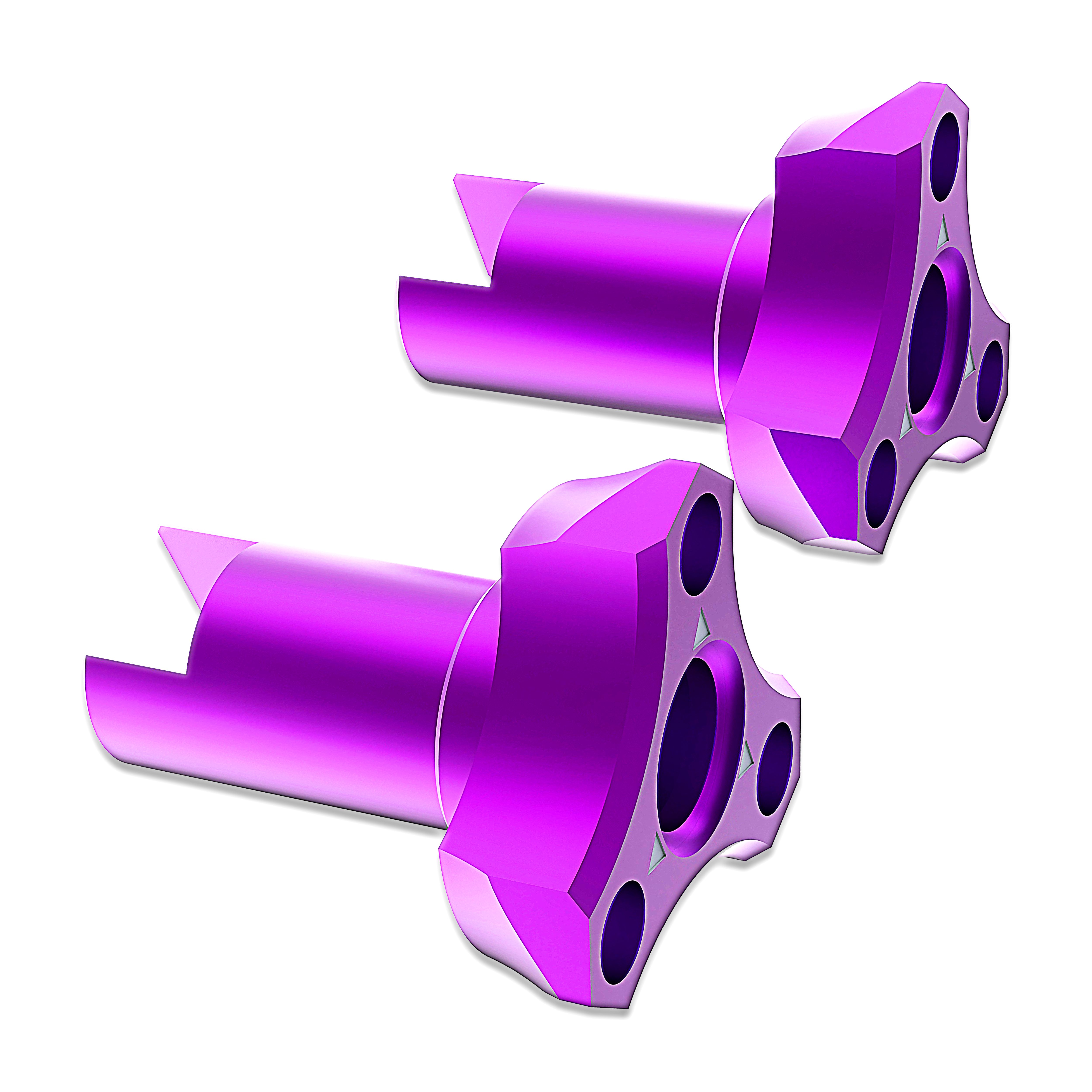 3Racing AuperD5 SAK-D6817 adaptateur roue alu D6 bleu
