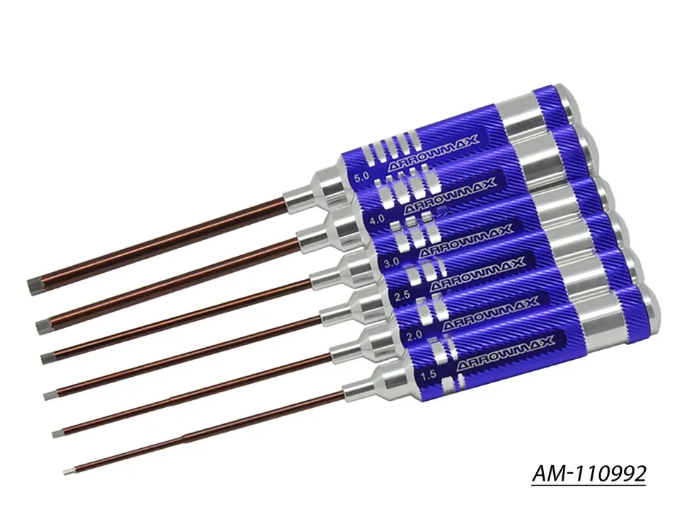 Arrowmax Tools Set clés allen 1.5-5.0 x120mm 6 pièces