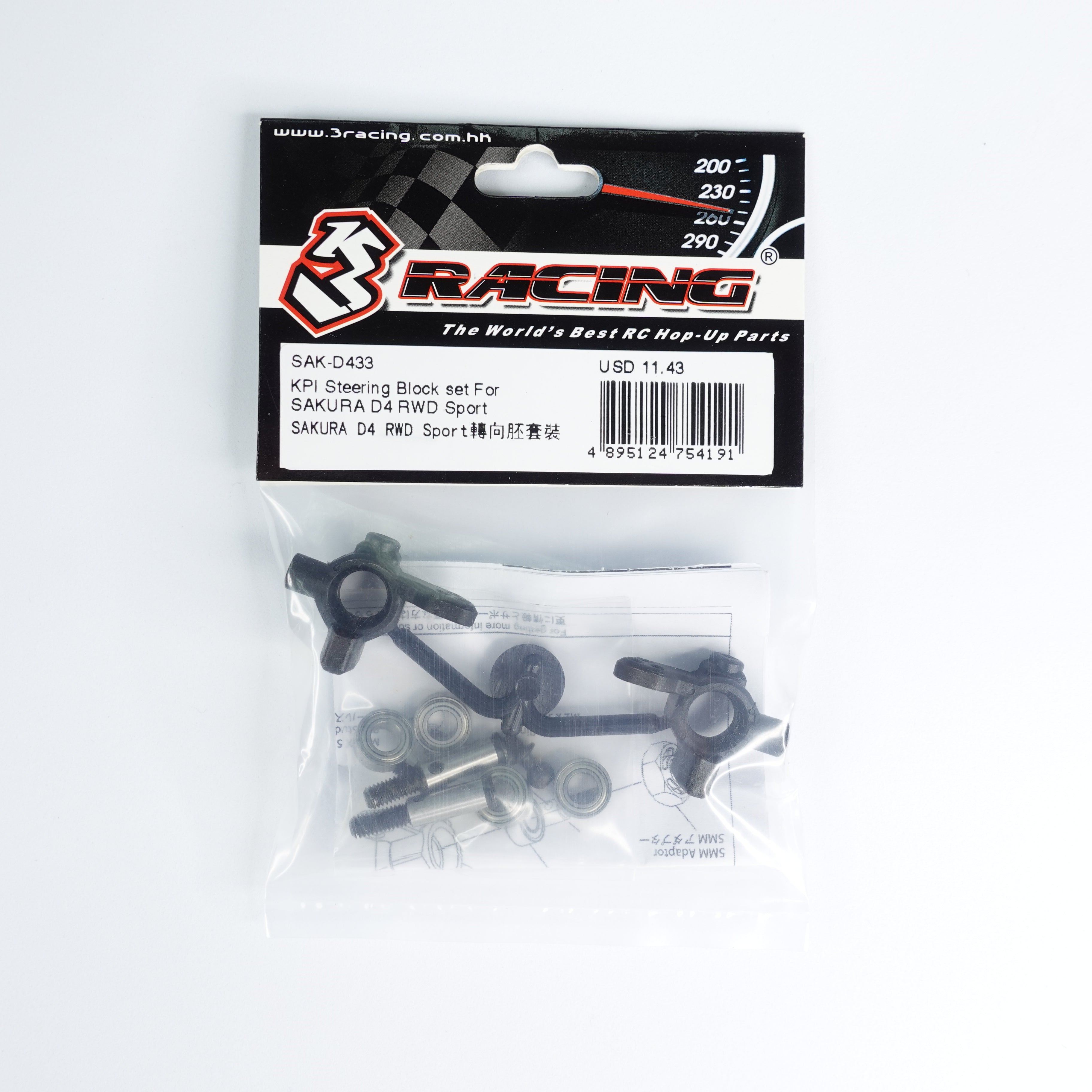 3Racing Sakura SAK-D433 fusées KPI D4 RWD Sport