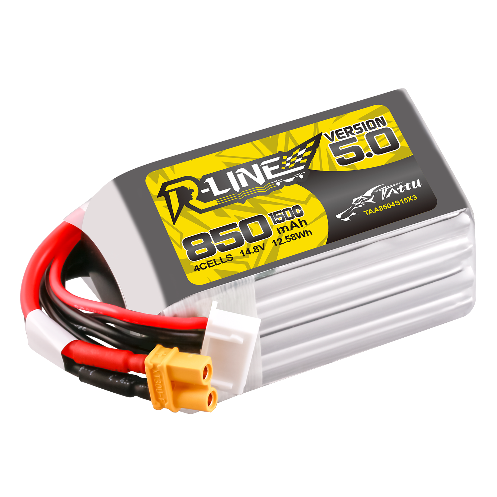 Tattu R-Line 850mAh 4S batterie FPV 14.8V 150C XT30