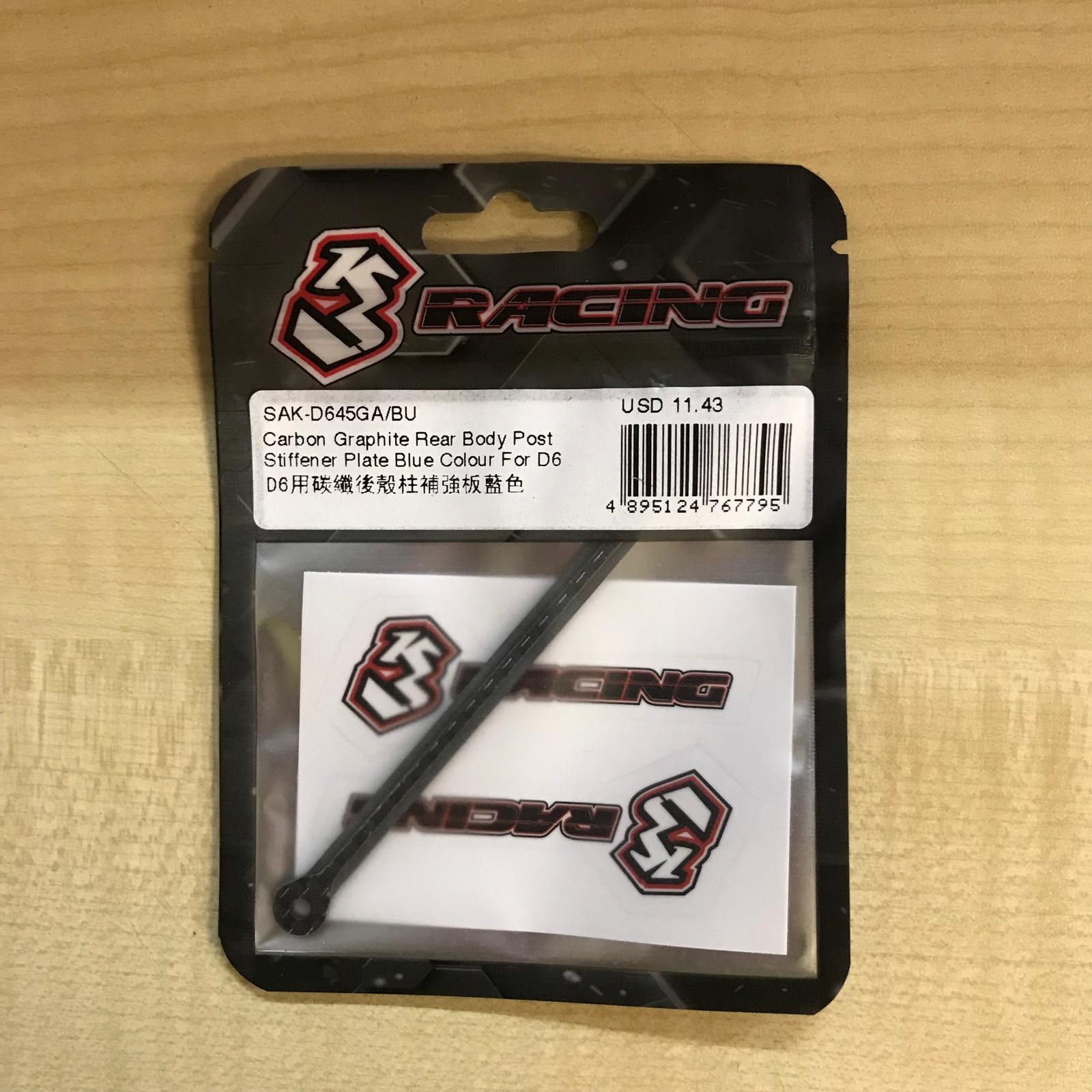 3RACING Sakura SAK-D645GA renfort carbone D6 bleu