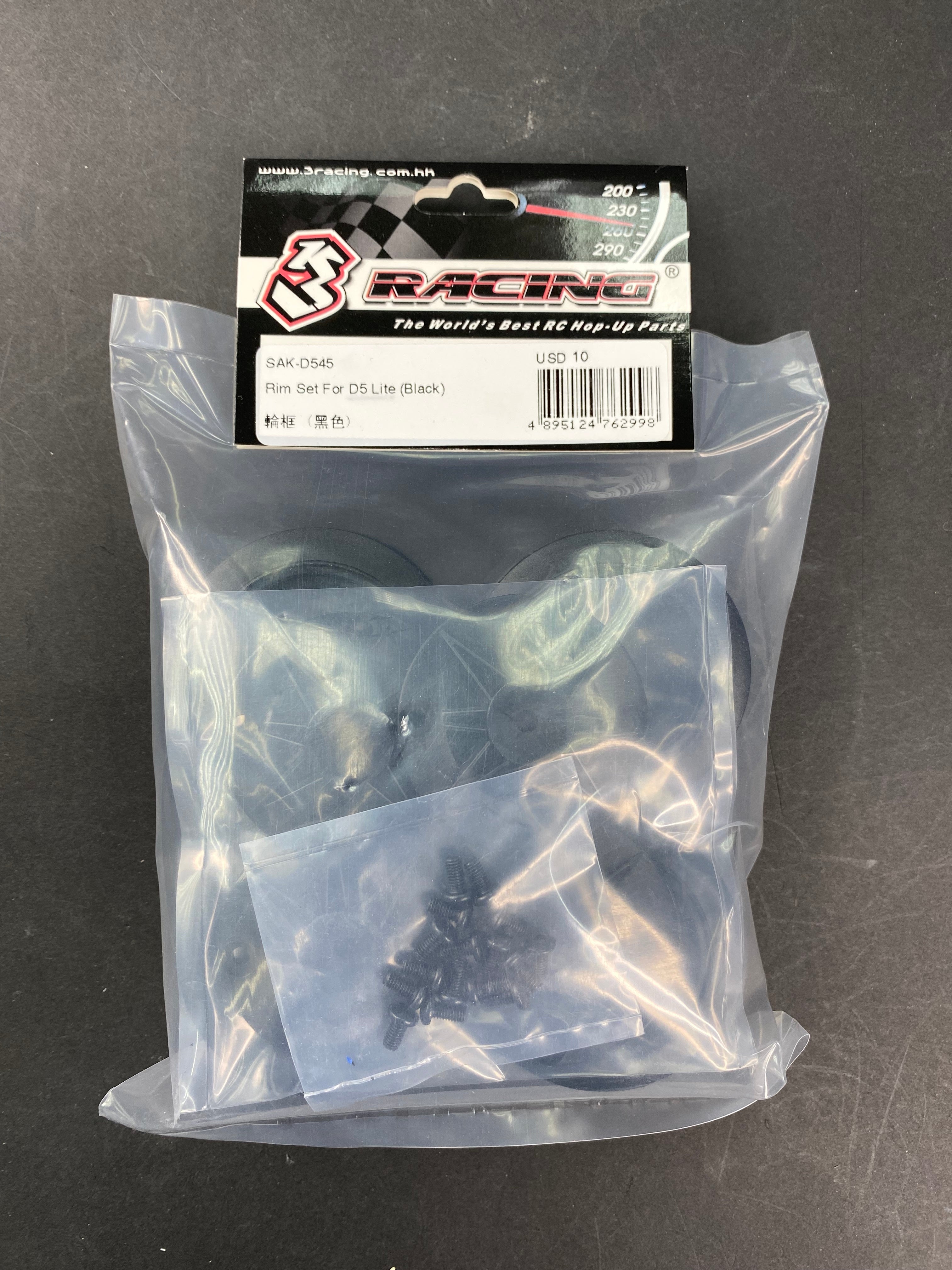 3Racing Sakura SAK-D545 Jante Drift D5 Lite Noir