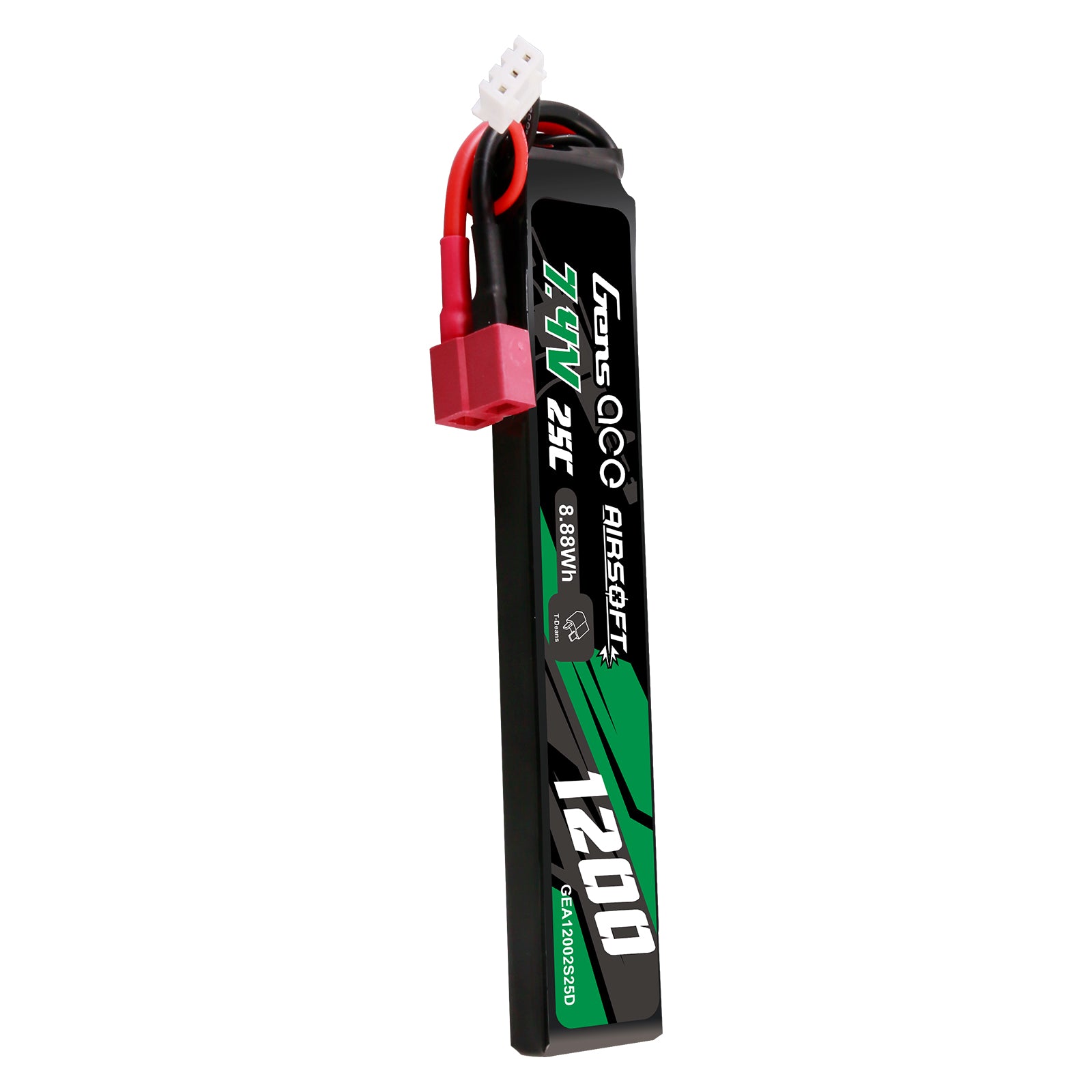 Gens Ace Airsoft 1200mAh 2S 25C batterie LiPo Deans