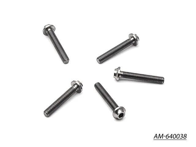 Arrowmax 64 Titanium vis M3x18 tête ronde x5 titane