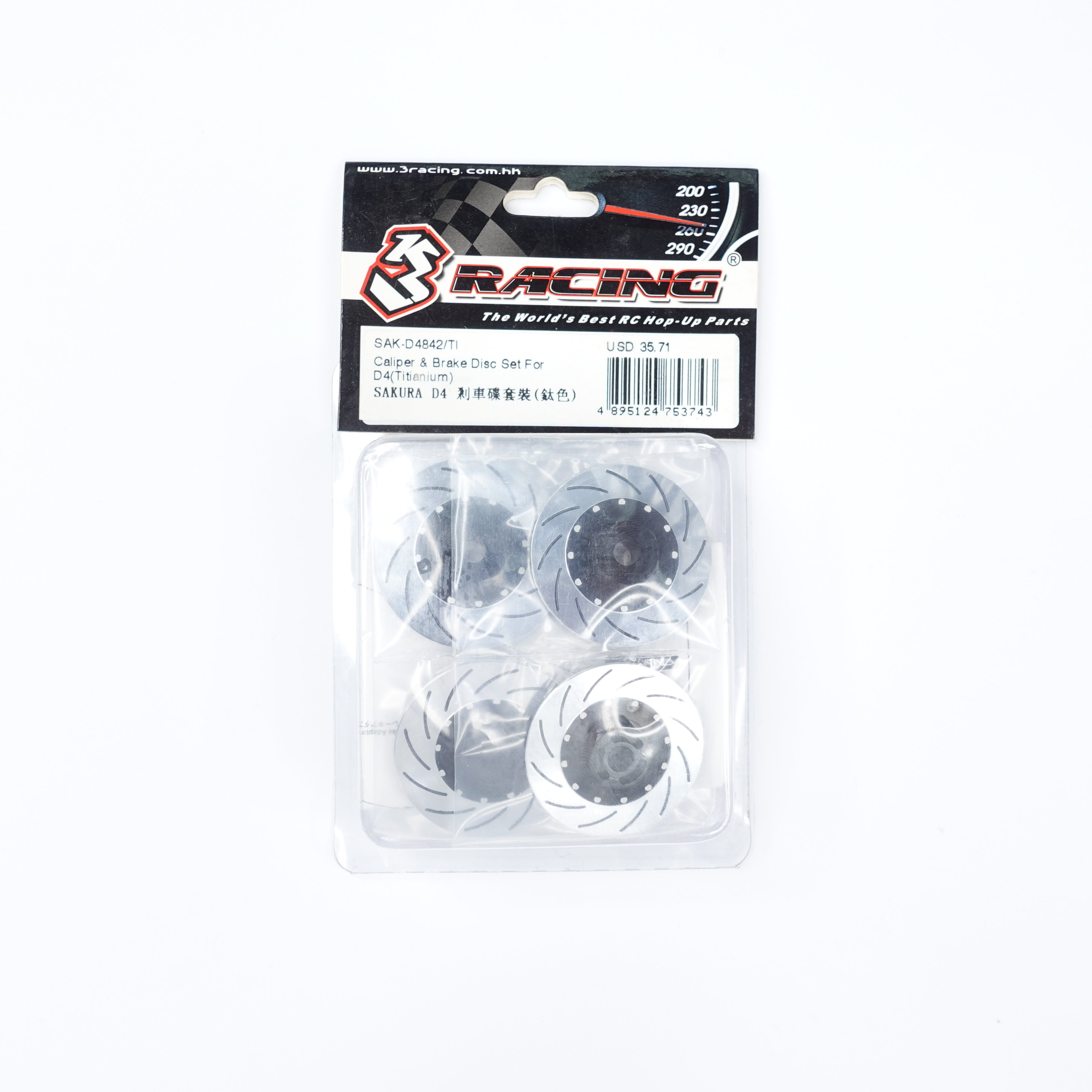 3Racing Sakura SAK-D4842 kit étrier disque frein D4 bleu