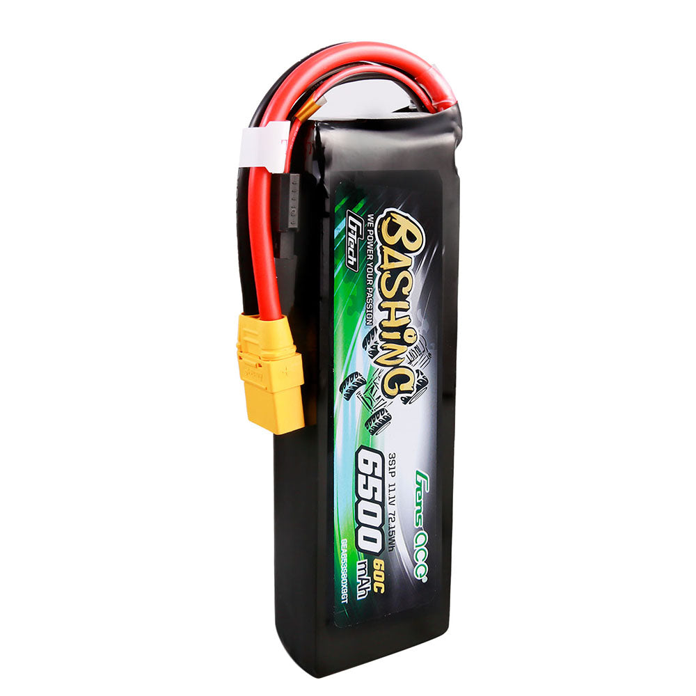 Gens Ace Bashing 6500mAh 3S 60C Batterie Lipo XT90 1/8