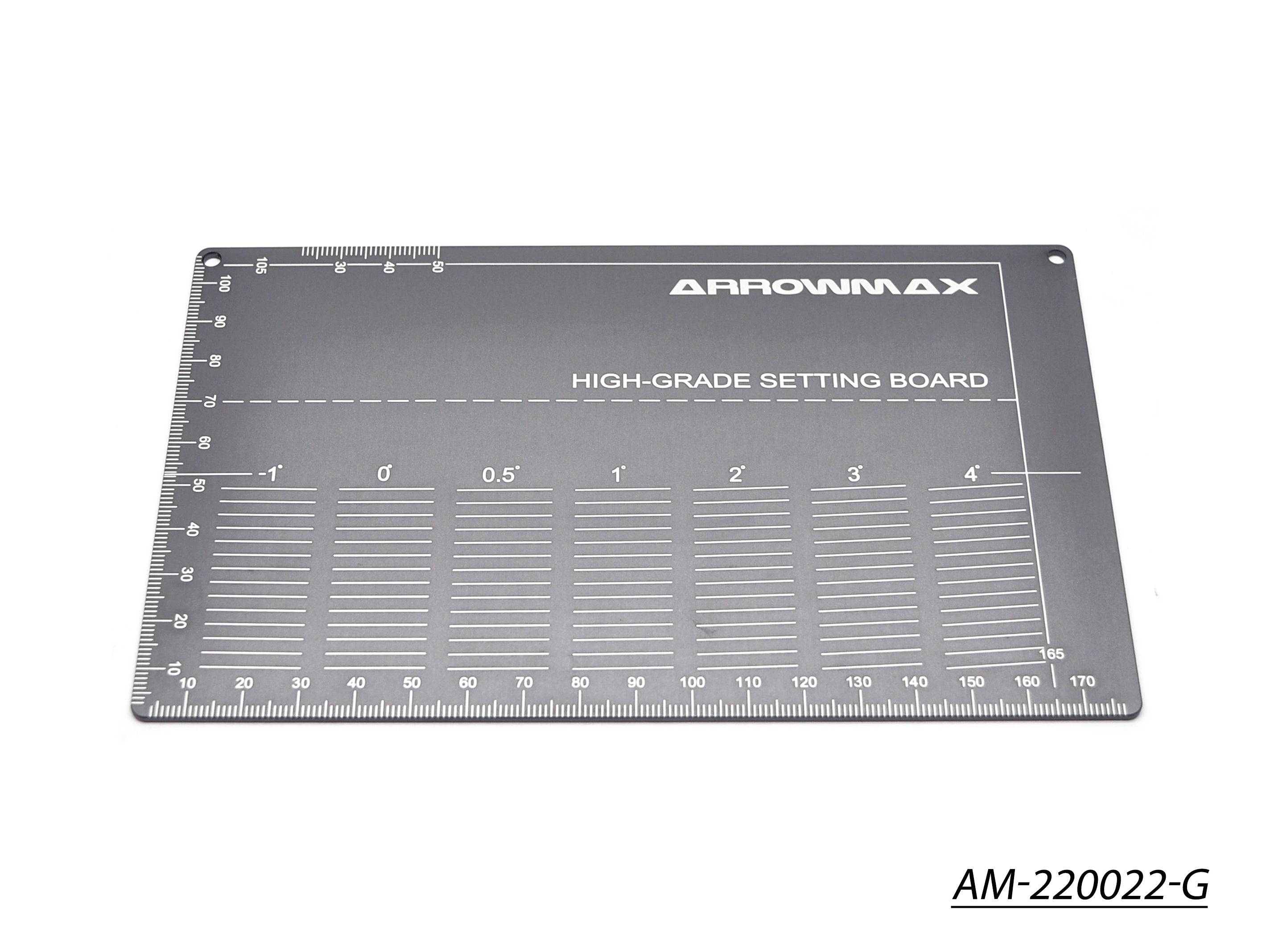Arrowmax Set Up Tools AM-220022-G plaque réglage 1/32 Mini 4WD grise