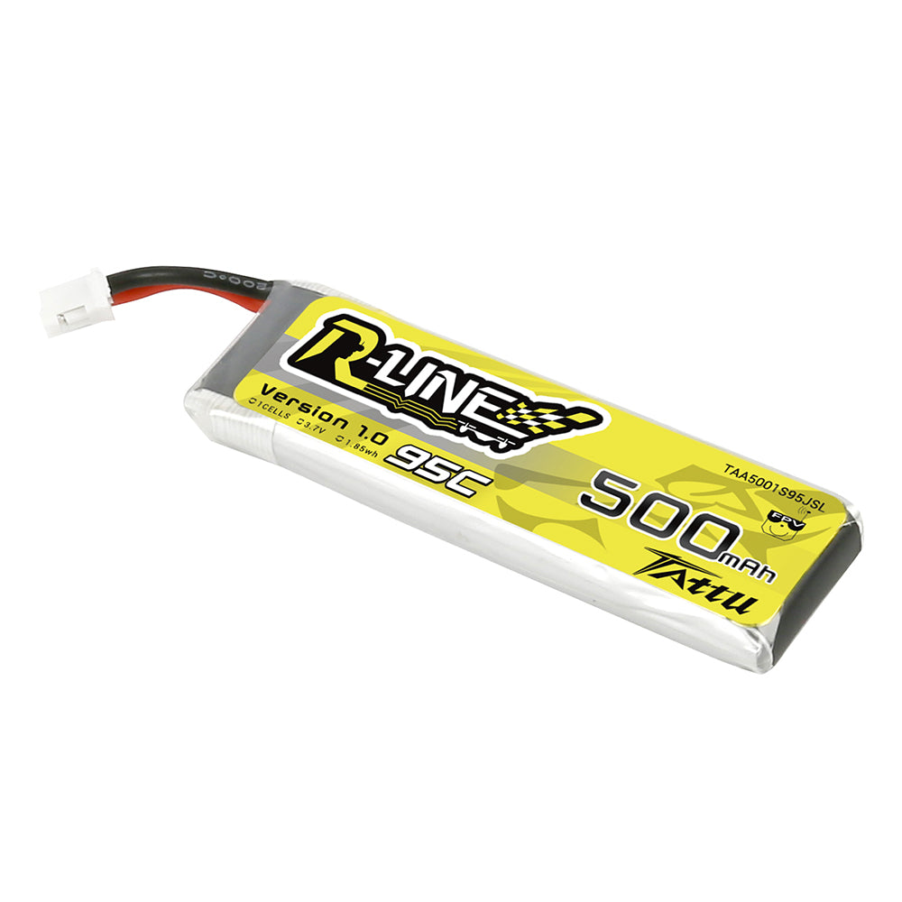 Tattu R-Line 500mAh 1S 95C batterie LiPo PH2.0