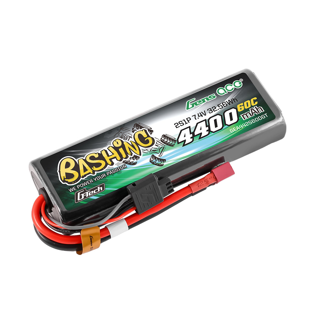Gens Ace Bashing 4400mAh 2S Batterie Lipo Hardcase Deans 60C
