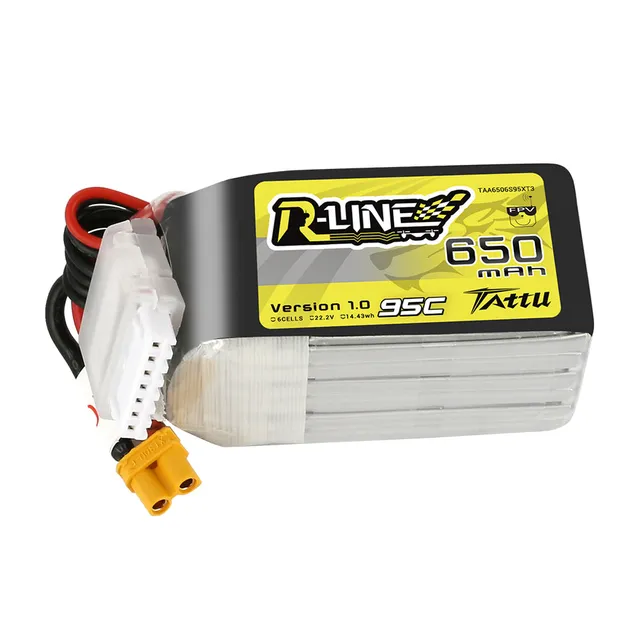 Gens Ace Tattu R-Line 650mAh 6S batterie LiPo XT30 95C