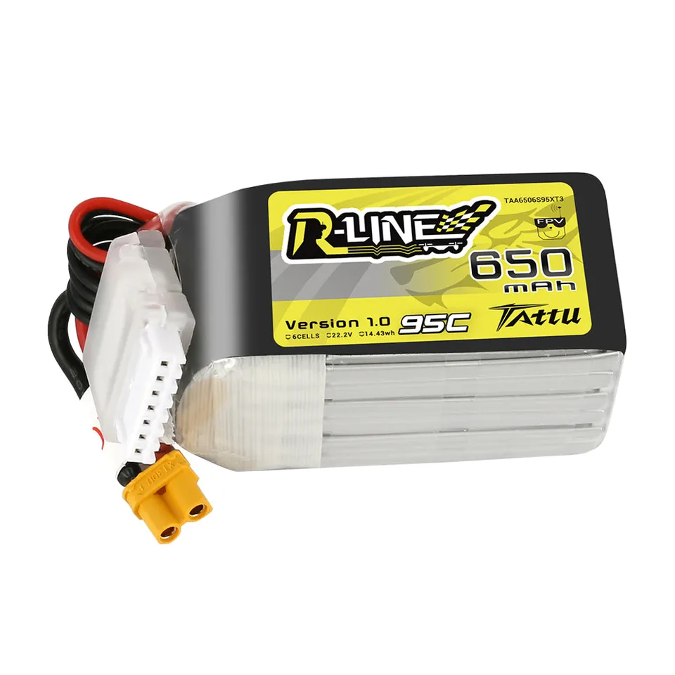 Gens Ace Tattu R-Line 650mAh 6S batterie LiPo XT30 95C