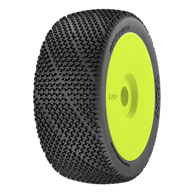 GRP 1:8 Buggy Triky N35 pneus jaune paire basse temp
