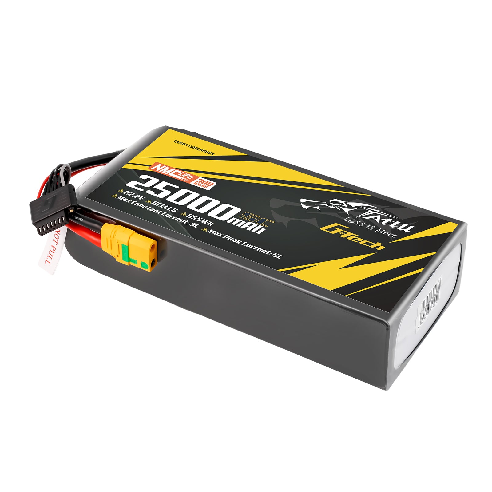 Tattu 25000mAh 6S batterie semi-solide XT90S 22.2V 5C