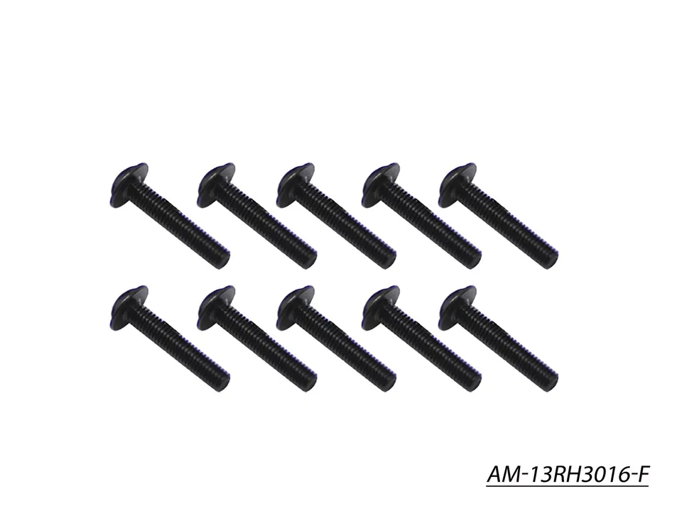 Arrowmax Screws vis M3x16 tête ronde à embase x10