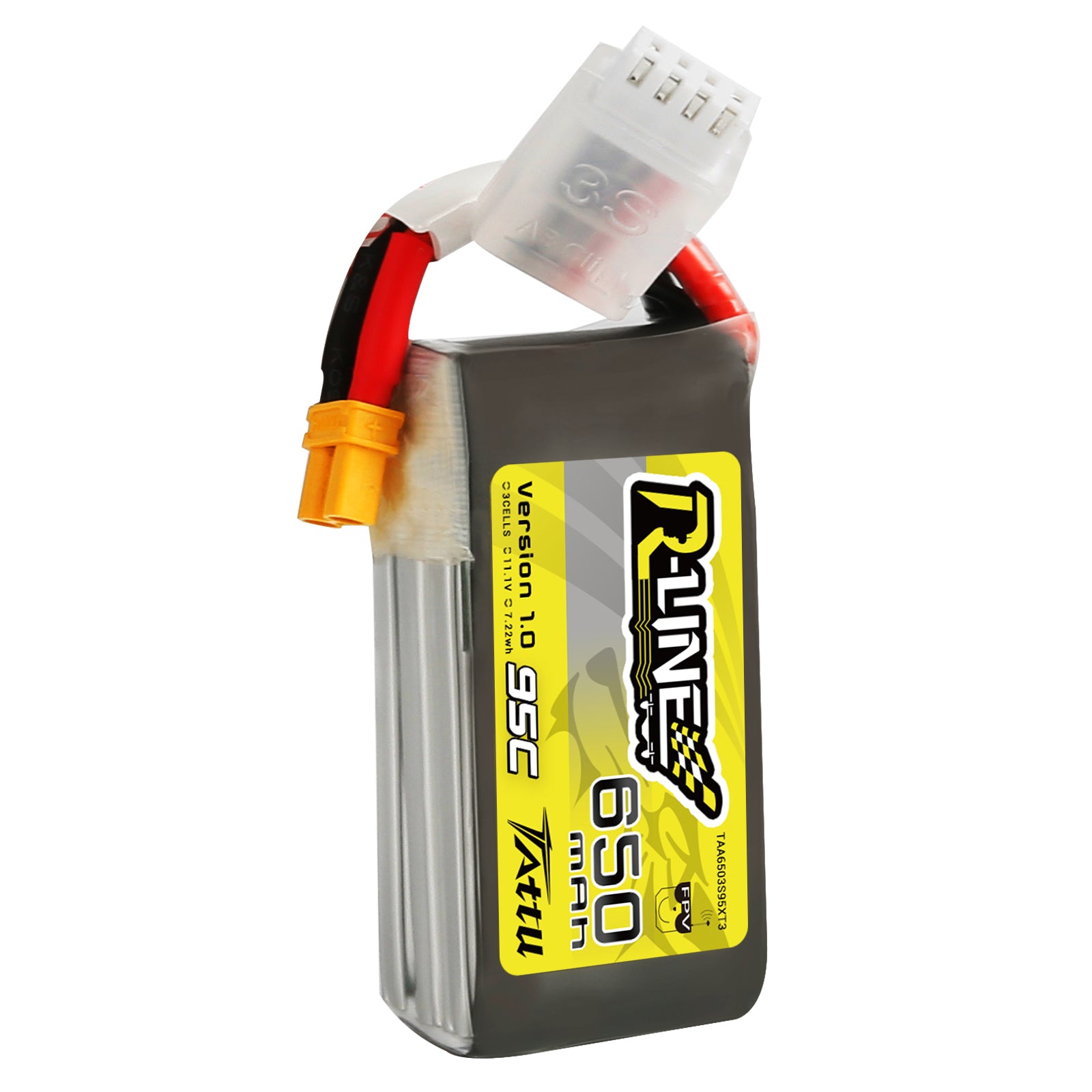 Tattu R-Line batterie lipo 650mAh 3S XT30 95C FPV