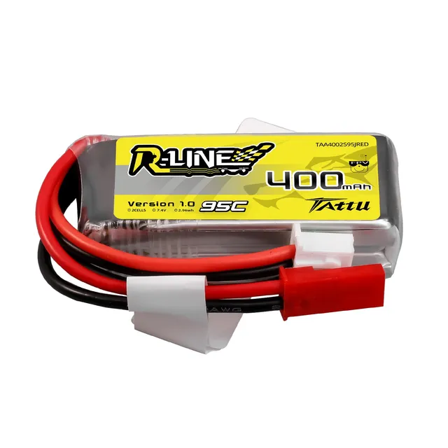 Tattu R-Line 400mAh 2S batterie LiPo 95C JST-SYP