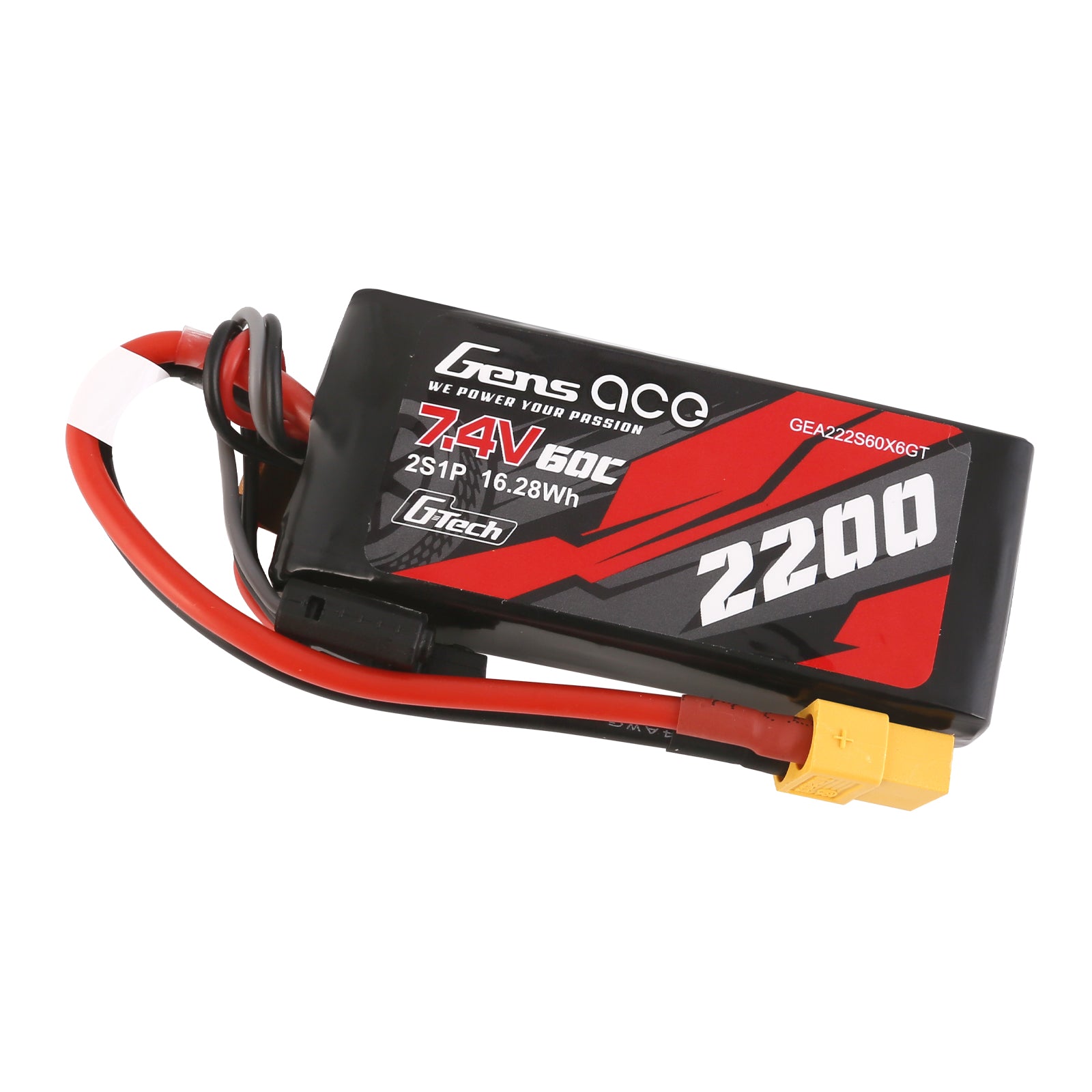 Gens Ace Car Classic 2200mAh 2S 60C batterie LiPo XT60
