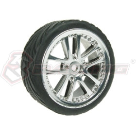 3Racing 5 Dual Spoke Roues Touring 1/10 24mm Noires x4