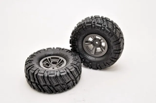 Hobao 230048 Roues + Pneus 1.9" Set x2 Pièces