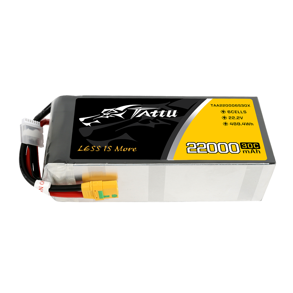 Tattu 22000mAh 6S 30C batterie LiPo 22,2V XT90-S drone