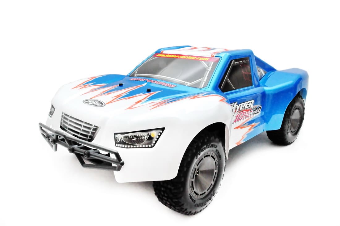 Hobao 11412 carrosserie SC2.0 RC bleu blanc imprimée