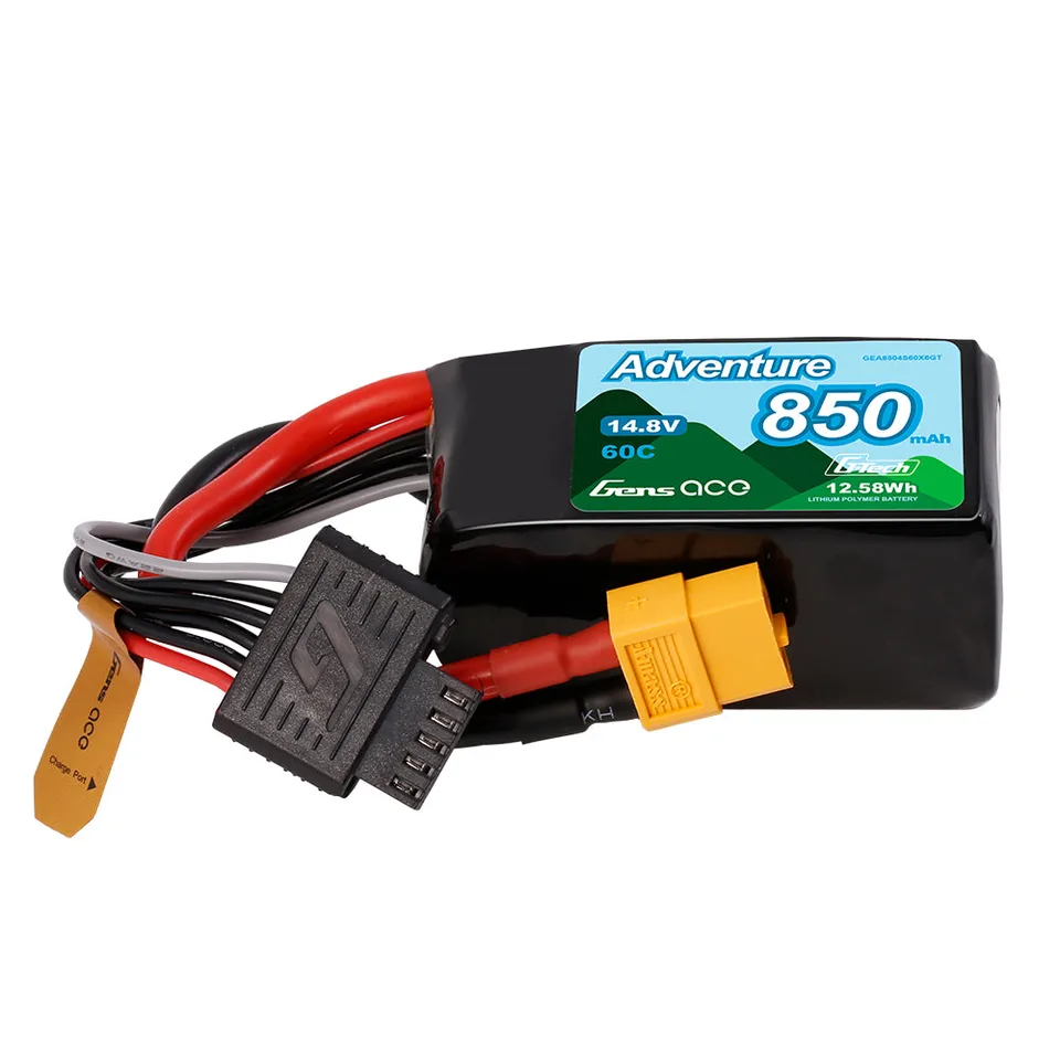 Gens Ace Adventure 850mAh 4S batterie lipo 14.8V 60C XT60