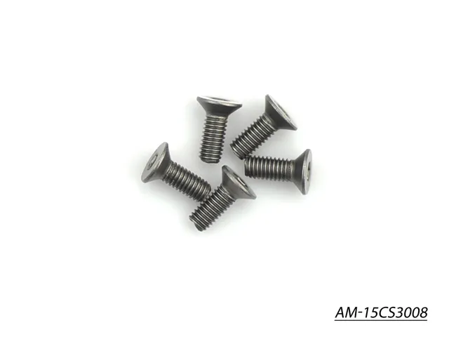Arrowmax AM-15CS3008 vis titane M3x8 fraissée x5