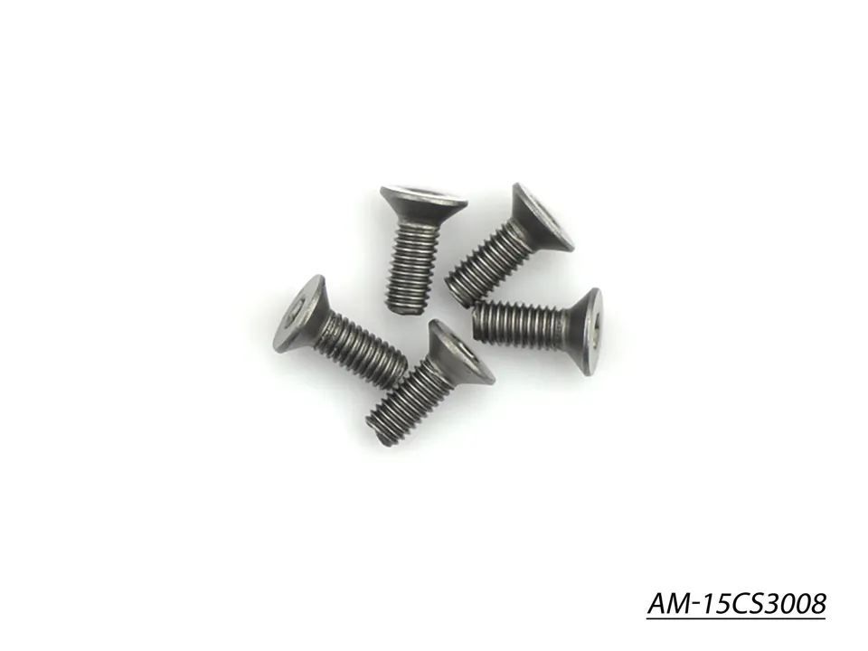 Arrowmax AM-15CS3008 vis titane M3x8 fraissée x5