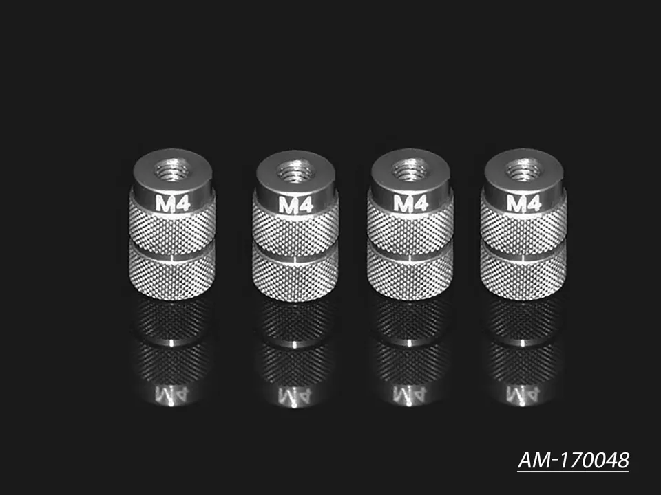 Arrowmax AM-170048 écrou alu 4 mm système réglage 1/10 lot 4