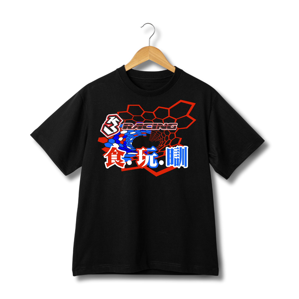 3Racing Merch T-Shirt 2025 Standard Noir L