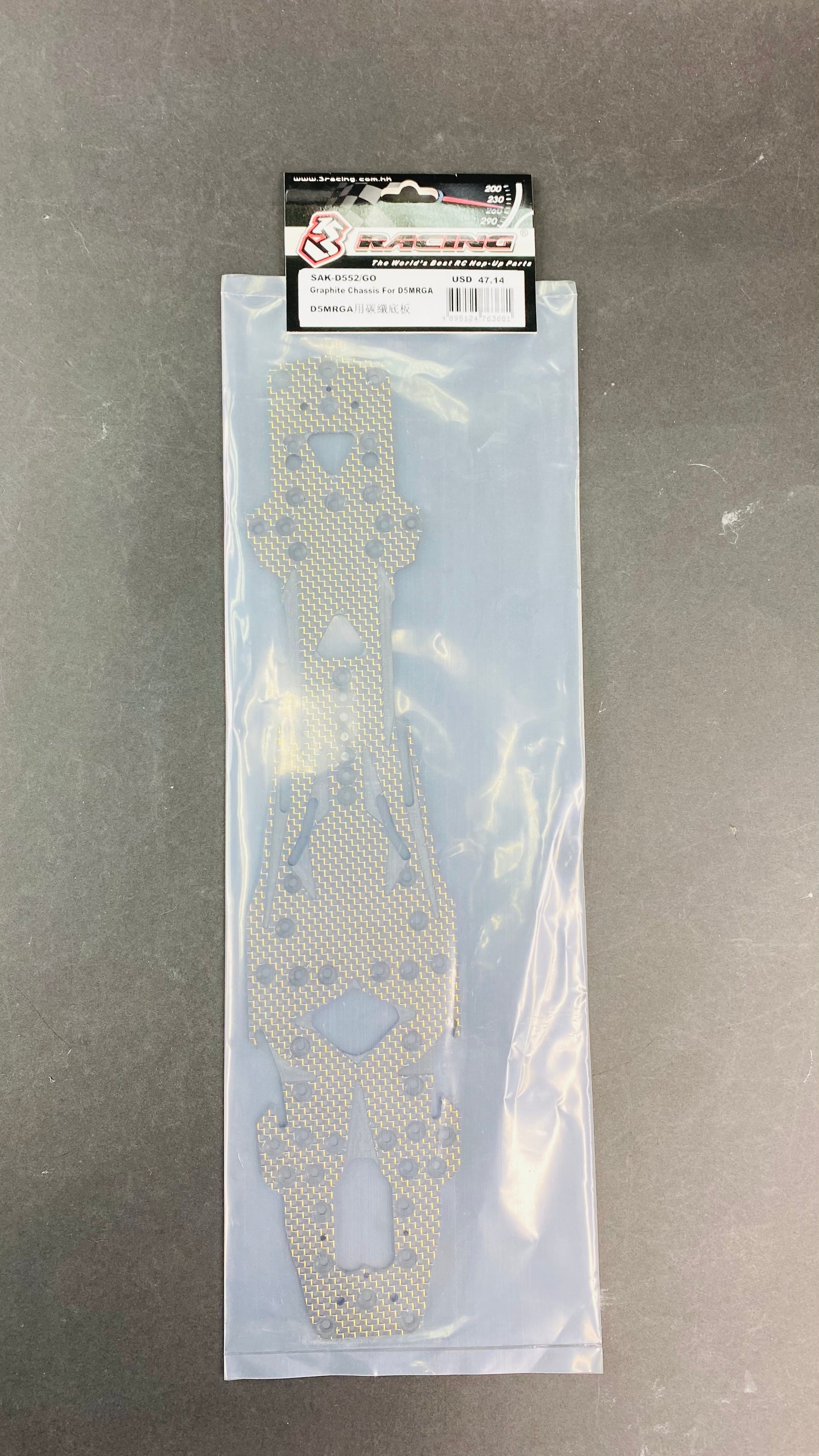 3Racing Sakura SAK-D552 châssis graphite D5MRGA or