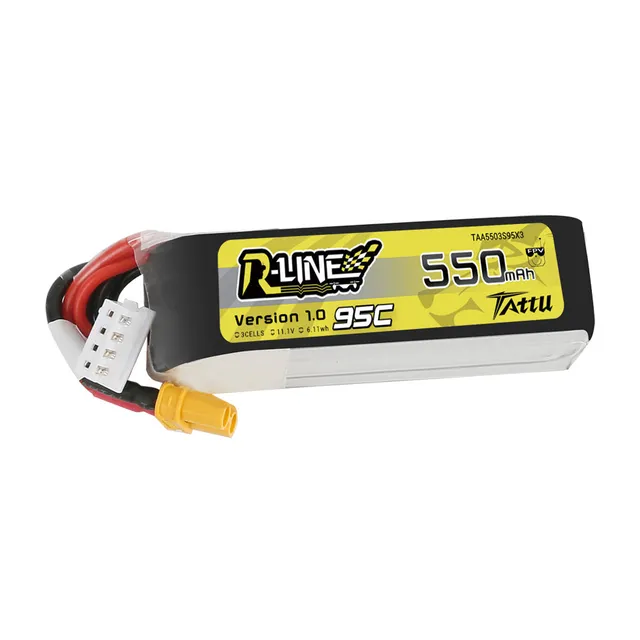 Tattu R-Line 550mAh 3S 95C batterie LiPo XT30 11,1V